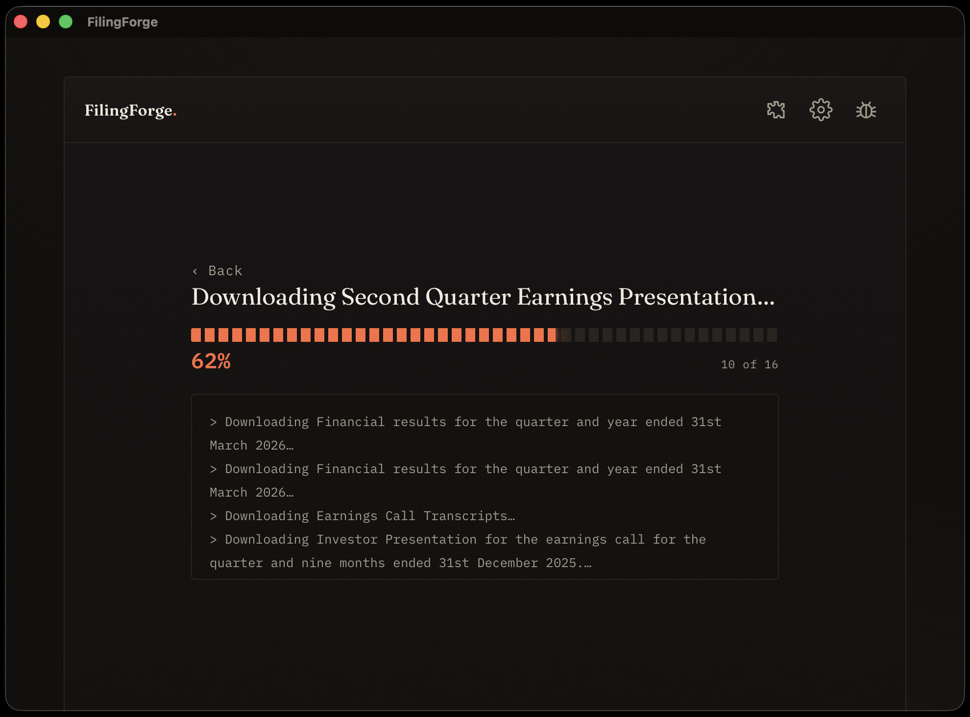 Downloading and converting filings